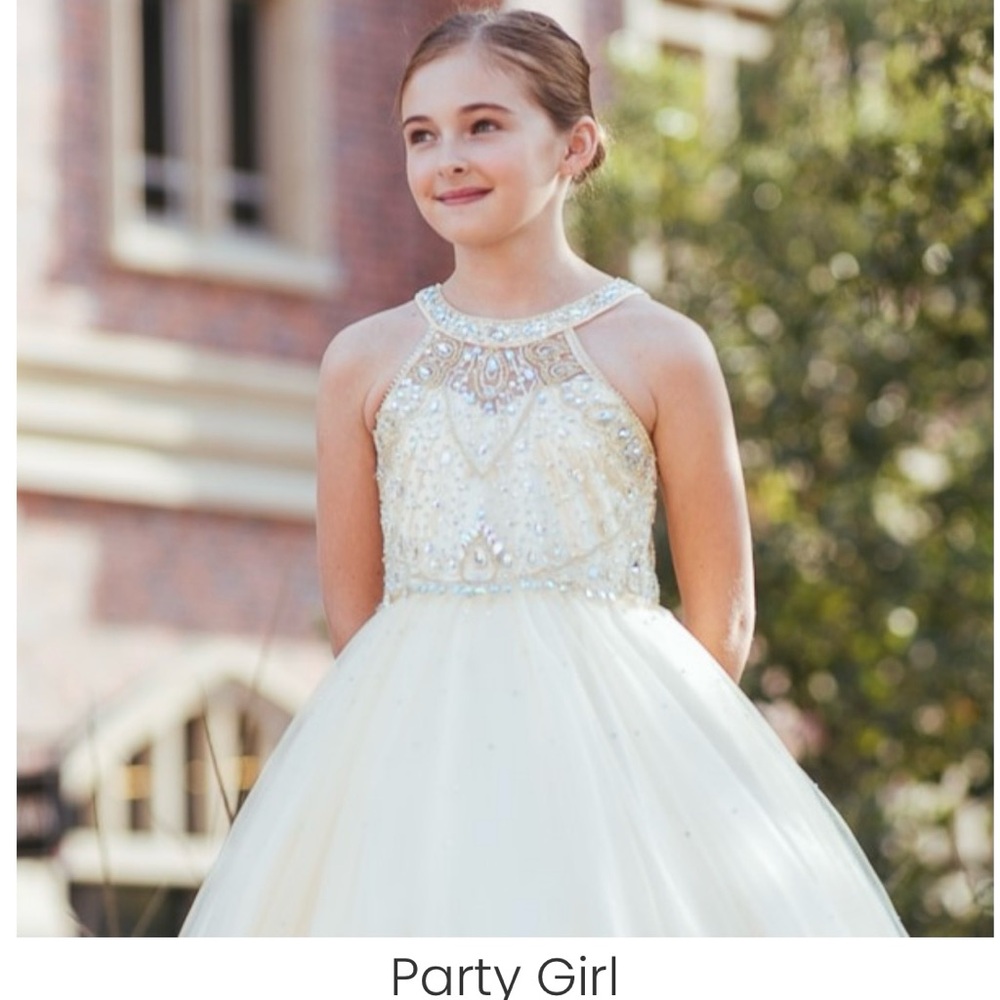 Beaded Kids Cinderella Couture Dress